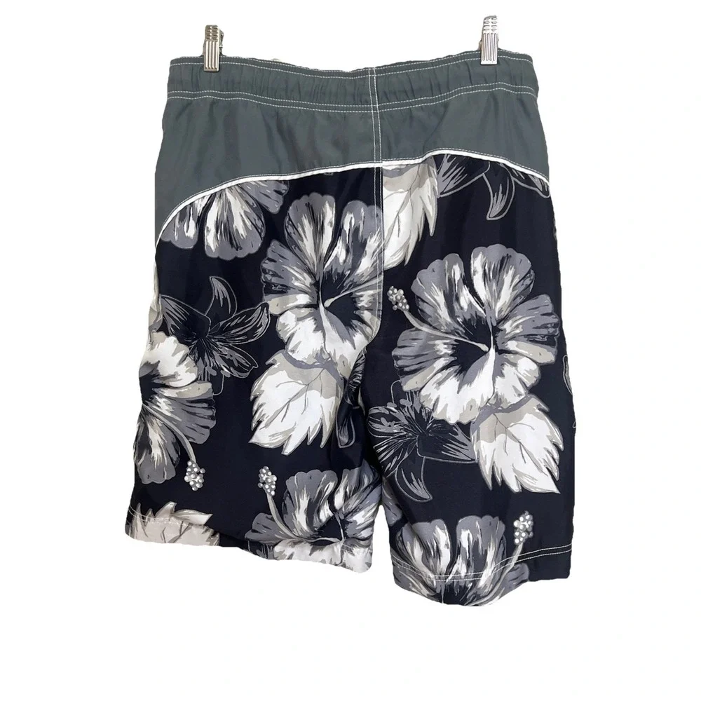 VTG OP Ocean Pacific swim‎ trunks board shorts size 32-34 Hawaiian Floral